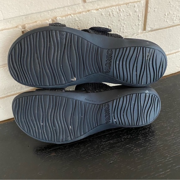 Vionic Skylar Women's Adjustable Slide Orthotic Comfort Sandal Black Size 8 - Picture 6 of 7